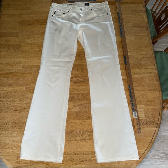 AG Adriano Goldschmied white the Angel bootcut Jeans 30R soft stretchy fabric - Picture 1 of 12